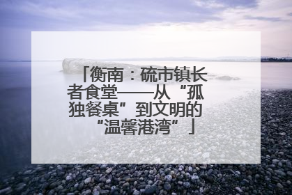 衡南：硫市镇长者食堂——从“孤独餐桌”到文明的“温馨港湾”