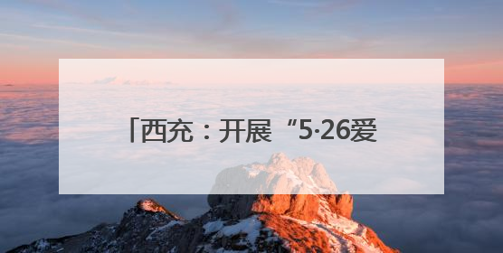 西充：开展“5·26爱路护路”主题宣传活动