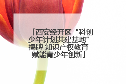 西安经开区“科创少年计划共建基地”揭牌 知识产权教育赋能青少年创新