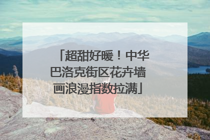超甜好暖！中华巴洛克街区花卉墙画浪漫指数拉满