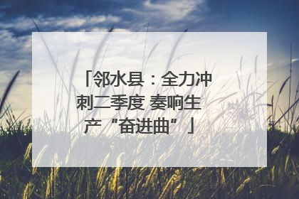 邻水县：全力冲刺二季度 奏响生产“奋进曲”