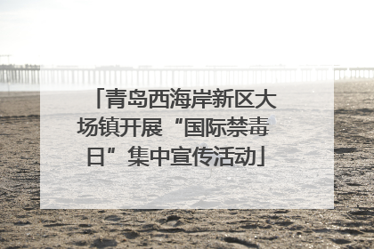 青岛西海岸新区大场镇开展“国际禁毒日”集中宣传活动