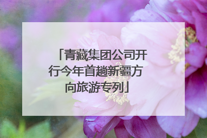 青藏集团公司开行今年首趟新疆方向旅游专列