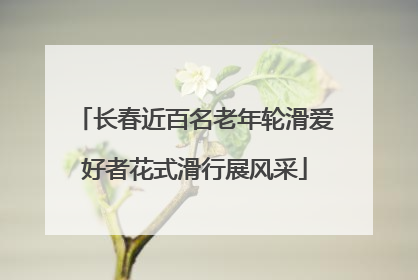 长春近百名老年轮滑爱好者花式滑行展风采