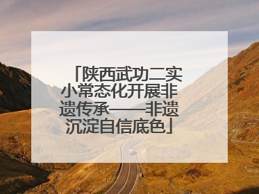 陕西武功二实小常态化开展非遗传承——非遗沉淀自信底色
