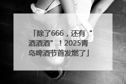 除了666，还有“酒酒酒”！2025青岛啤酒节首发燃了