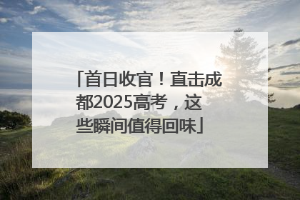 首日收官！直击成都2025高考，这些瞬间值得回味