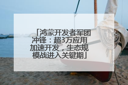 鸿蒙开发者军团冲锋：超3万应用加速开发，生态规模战进入关键期