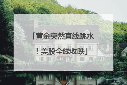 黄金突然直线跳水！美股全线收跌