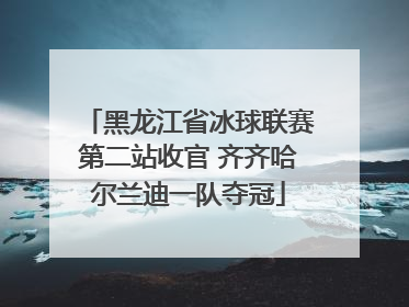 黑龙江省冰球联赛第二站收官 齐齐哈尔兰迪一队夺冠