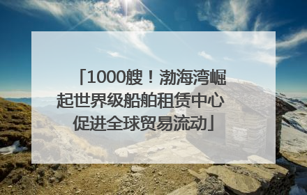 1000艘！渤海湾崛起世界级船舶租赁中心 促进全球贸易流动