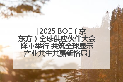 2025 BOE（京东方）全球供应伙伴大会隆重举行 共筑全球显示产业共生共赢新格局