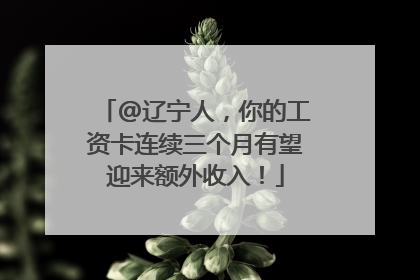 @辽宁人，你的工资卡连续三个月有望迎来额外收入！