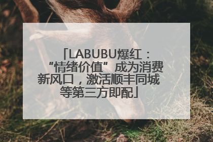 LABUBU爆红：“情绪价值”成为消费新风口，激活顺丰同城等第三方即配